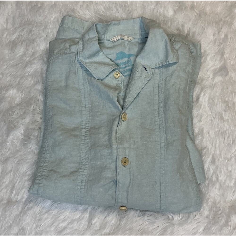 Tommy Bahama Lightweight Large Button Down Short Sleeve 100% Linen Men’s Shirt
